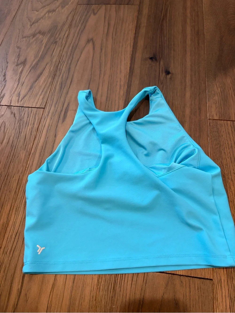 Old Navy Active Girls Powersoft Crop Tank Top Blue Size L (10-12)